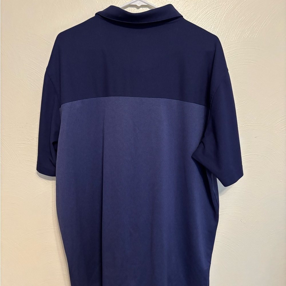 Bollé Men’s XXL Performance Golf Tennis Polo Shirt Navy Blue Colorblock - Picture 8 of 8